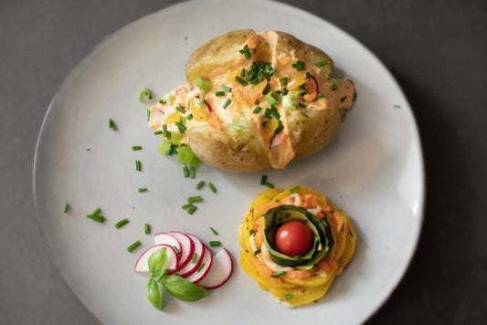 Kartoffeln & Gemüse mit Creme (vegetarisch)